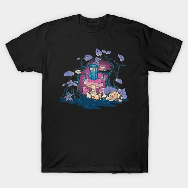 THE MAGICAL LAND magic cute tardis fantasy T-Shirt by leepianti